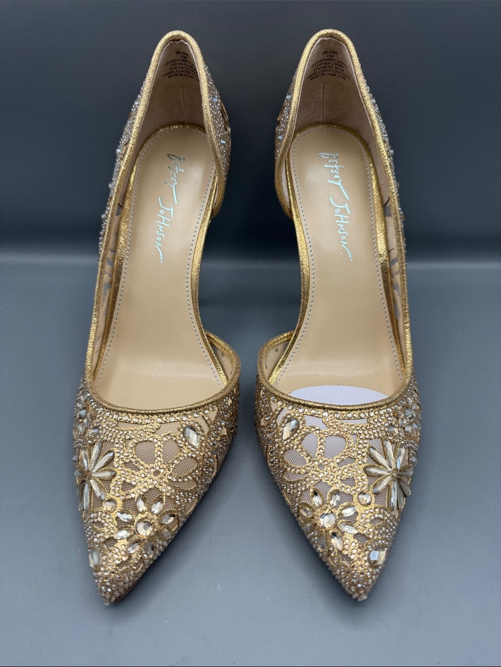 Betsey Johnson Women's Chic Rhinestone Evening Pumps - Picture 2 of 4